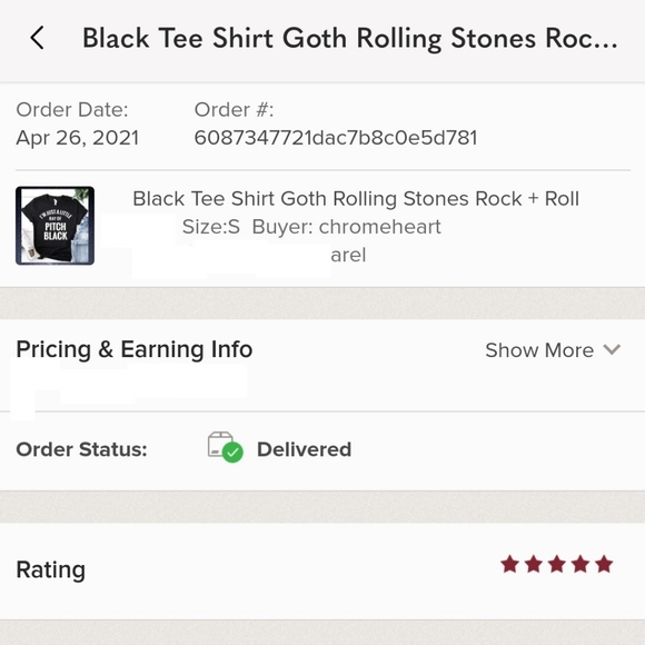 LAST ONE SIZE MEDIUM GO TO NEW LISTING Black Tee Shirt Goth Rolling Stones Rock - Picture 5 of 7